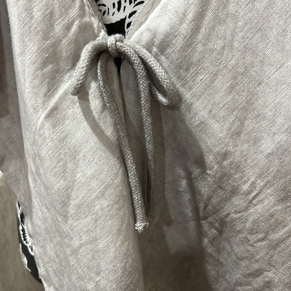 MUZA Artistic Knitting linen jacket gray size small EUC - Picture 4 of 7